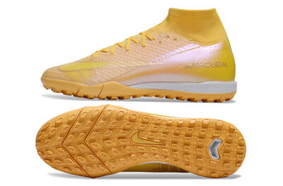 Nike Air Zoom Mercurial Superfly 10 Elite TF Artificial Turf Soccer Shoes - Yellow/White