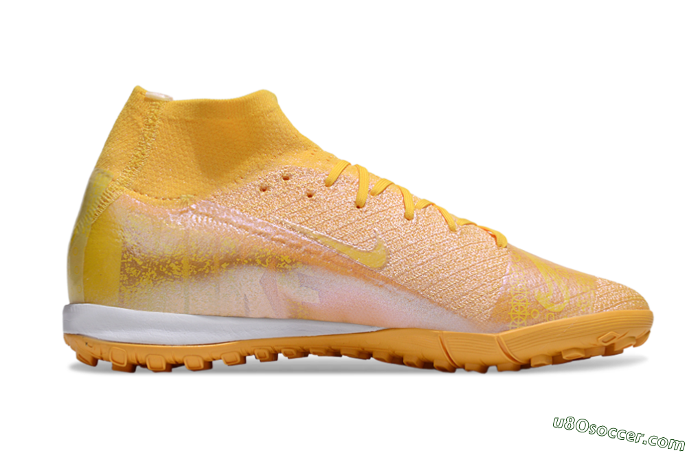 Nike Air Zoom Mercurial Superfly 10 Elite TF Artificial Turf Soccer Shoes - Yellow/White 7