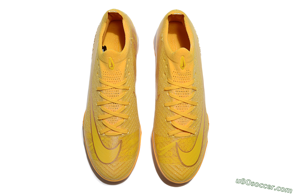 Nike Air Zoom Mercurial Vapor 16 Elite TF Artificial Turf Soccer Shoes - Yellow/White 4