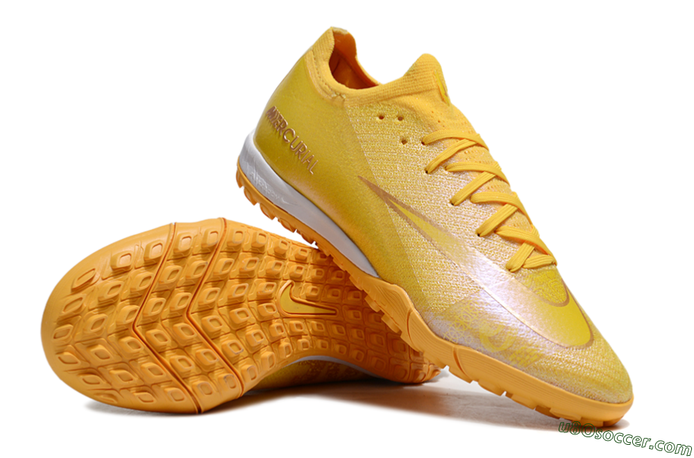 Nike Air Zoom Mercurial Vapor 16 Elite TF Artificial Turf Soccer Shoes - Yellow/White 3
