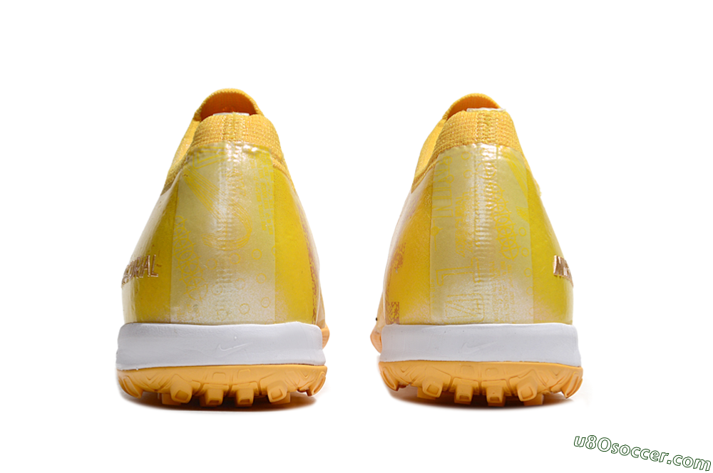 Nike Air Zoom Mercurial Vapor 16 Elite TF Artificial Turf Soccer Shoes - Yellow/White 5