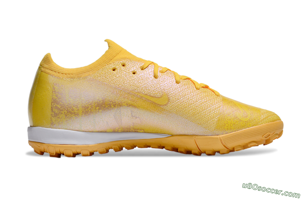 Nike Air Zoom Mercurial Vapor 16 Elite TF Artificial Turf Soccer Shoes - Yellow/White 7