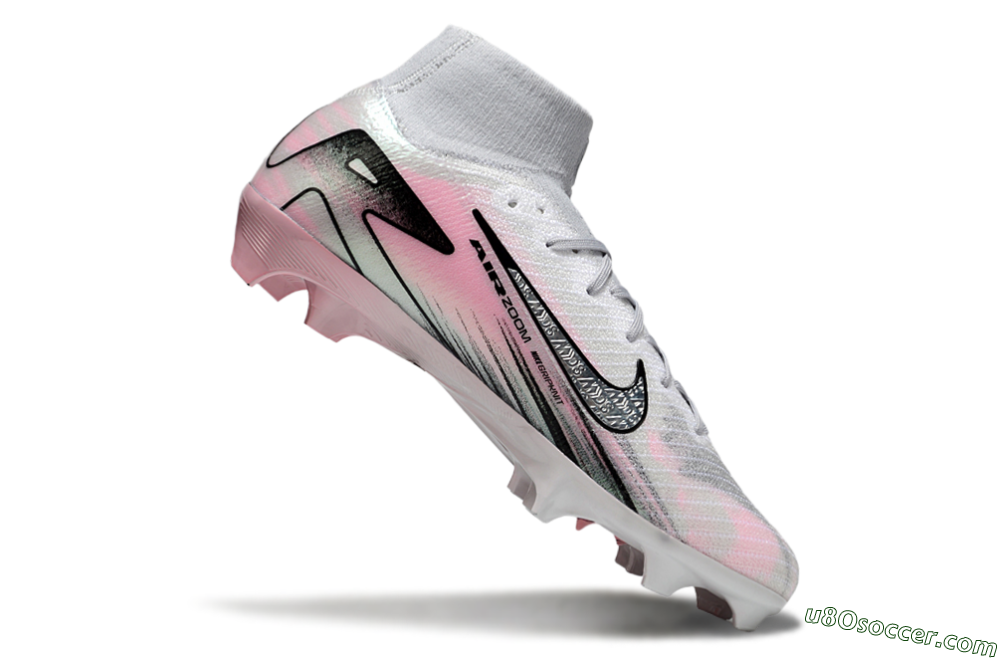 Nike Air Zoom Mercurial Superfly 10 Elite FG Firm Ground Soccer Cleats - Silver/Pink/Black 4