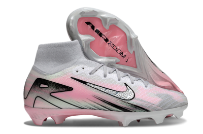 Nike Air Zoom Mercurial Superfly 10 Elite FG Firm Ground Soccer Cleats - Silver/Pink/Black