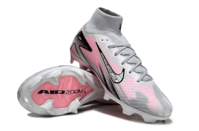 Nike Air Zoom Mercurial Superfly 10 Elite FG Firm Ground Soccer Cleats - Silver/Pink/Black