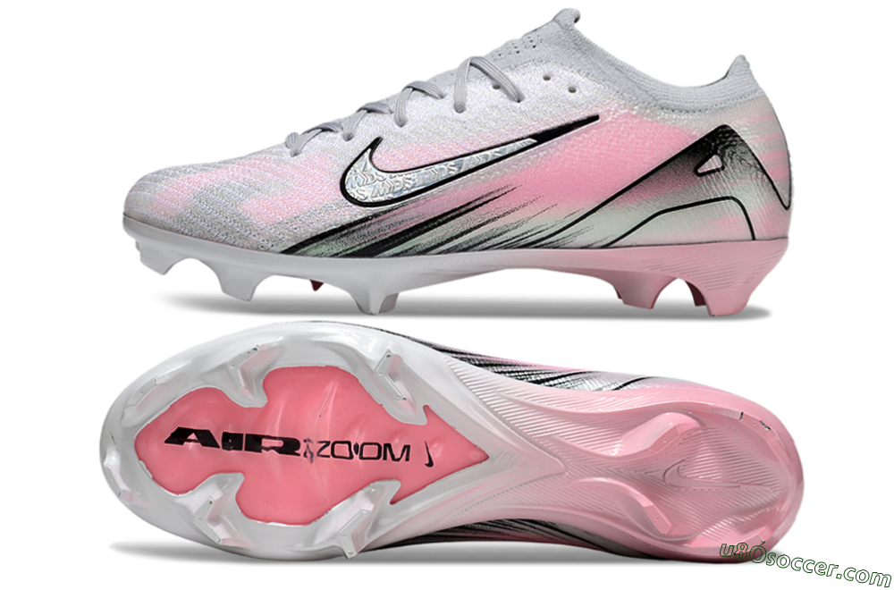 Nike Air Zoom Mercurial Vapor 16 Elite FG Firm Ground Soccer Cleats - Silver/Pink/Black 0