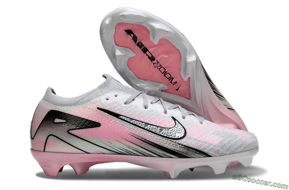 Nike Air Zoom Mercurial Vapor 16 Elite FG Firm Ground Soccer Cleats - Silver/Pink/Black 1