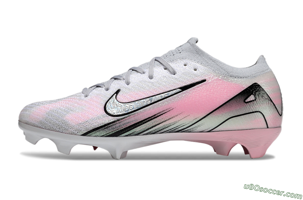 Nike Air Zoom Mercurial Vapor 16 Elite FG Firm Ground Soccer Cleats - Silver/Pink/Black 2