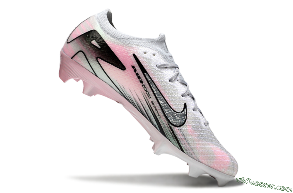 Nike Air Zoom Mercurial Vapor 16 Elite FG Firm Ground Soccer Cleats - Silver/Pink/Black 4
