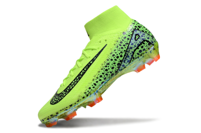 Nike Air Zoom Mercurial Superfly 10 Elite FG Firm Ground Soccer Cleats - Yellow/Black/Leopard
