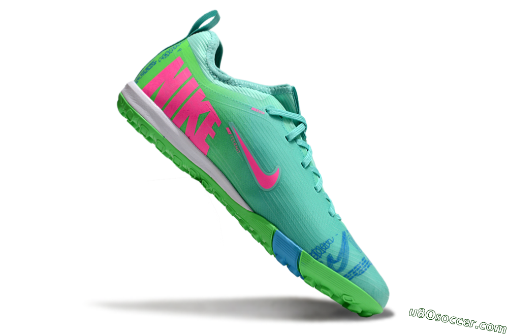 Nike Air Zoom Mercurial Vapor 16 Pro TF Artificial Turf Soccer Shoes - Yellow/Pink/Blue 5