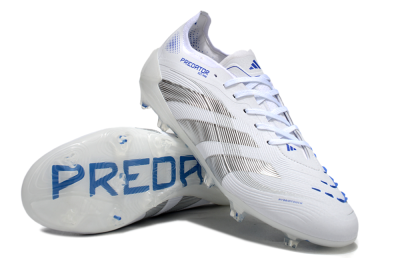 Adidas Predator Elite 25 FG Firm Ground Soccer Cleats - White/Blue/Black