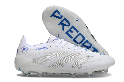 Adidas Predator Elite 25 FG Firm Ground Soccer Cleats - White/Blue/Black