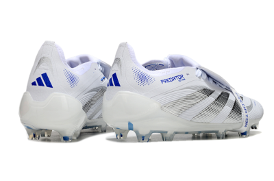 Adidas Predator Elite 25 Foldover Tongue FG Firm Ground Soccer Cleats - White/Blue/Black
