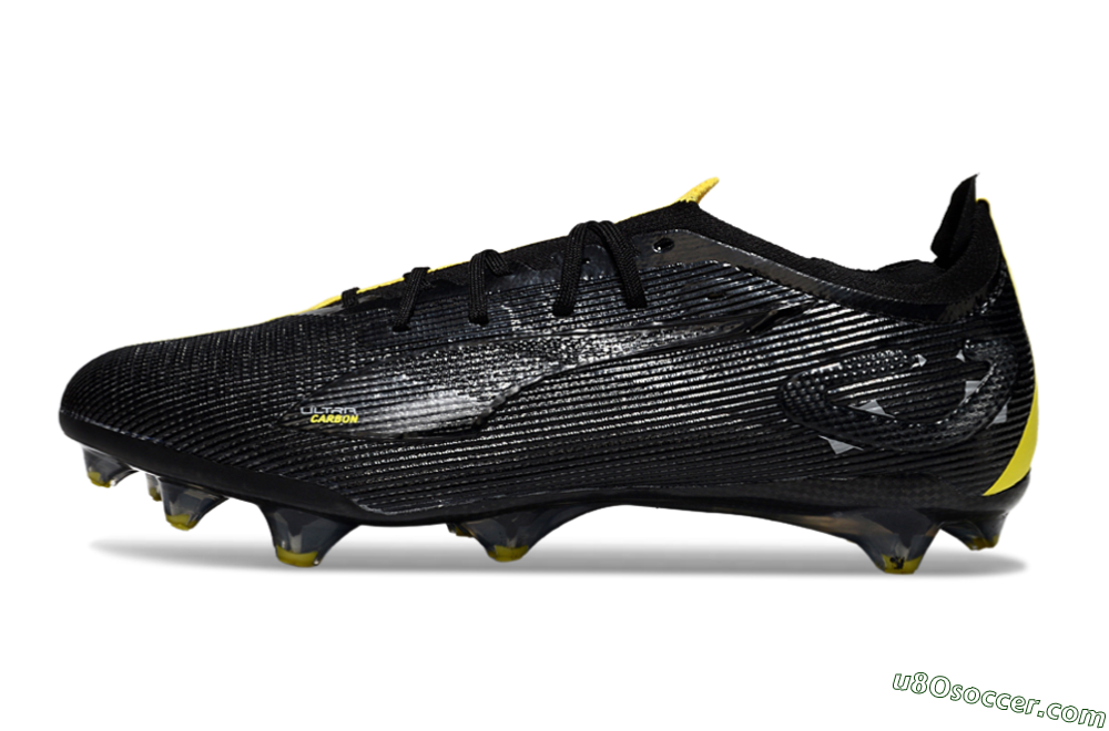 Puma Ultra Ultimate FG Firm Ground Soccer Cleats - Black/Yellow 1