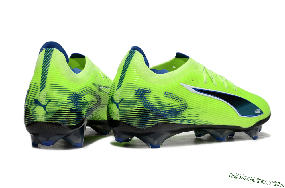 Puma Ultra Ultimate FG Firm Ground Soccer Cleats - Yellow/Blue/Black 6