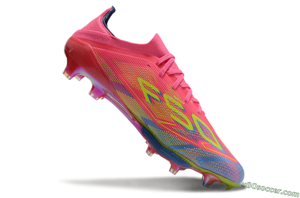 Adidas F50+ Elite Lightstrike Pro FG Firm Ground Soccer Cleats - Red/Blue/Yellow 4