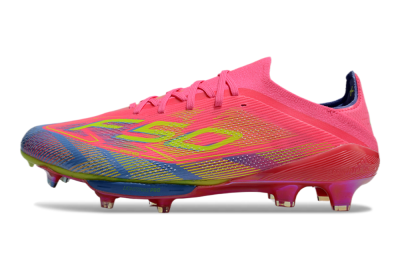 Adidas F50+ Elite Lightstrike Pro FG Firm Ground Soccer Cleats - Red/Blue/Yellow