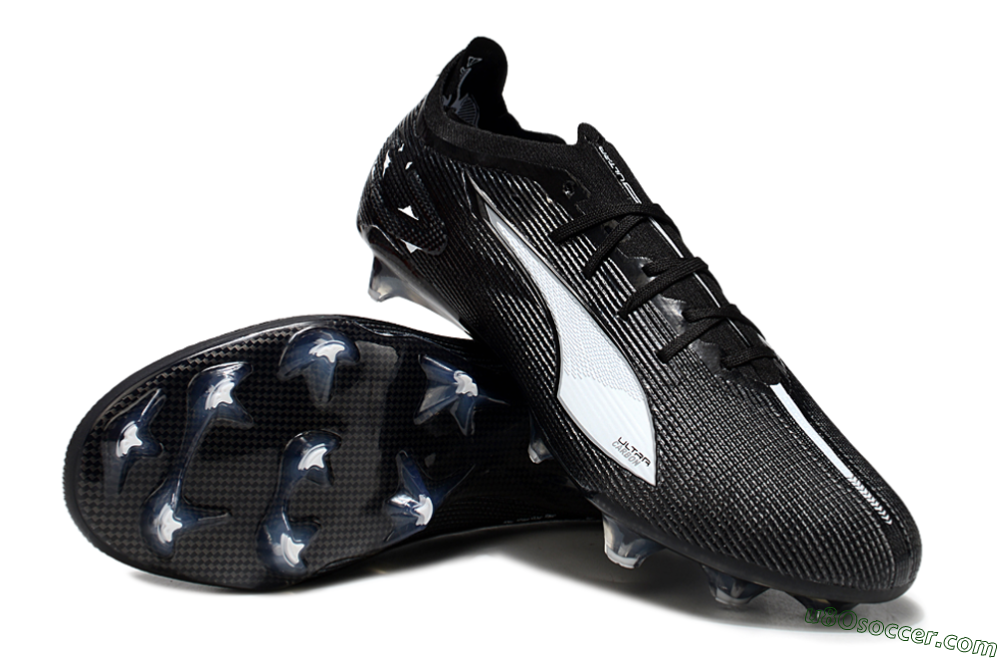 Puma Ultra Ultimate FG Firm Ground Soccer Cleats - Black/White/Blue 3
