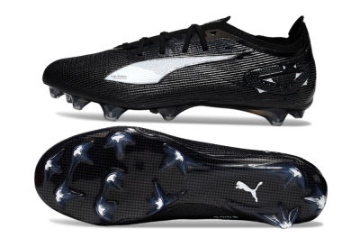 Puma Ultra Ultimate FG Firm Ground Soccer Cleats - Black/White/Blue