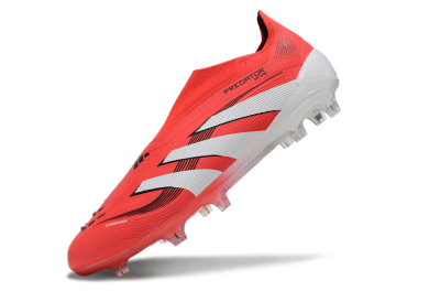 Adidas Predator Elite 25 Laceless FG Firm Ground Soccer Cleats - Red/White/Black