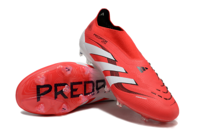 Adidas Predator Elite 25 Laceless FG Firm Ground Soccer Cleats - Red/White/Black