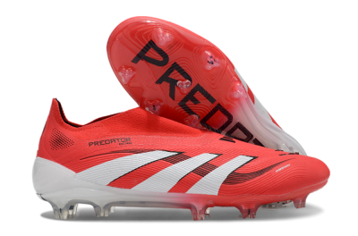 Adidas Predator Elite 25 Laceless FG Firm Ground Soccer Cleats - Red/White/Black