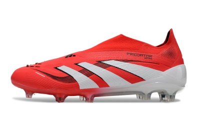 Adidas Predator Elite 25 Laceless FG Firm Ground Soccer Cleats - Red/White/Black