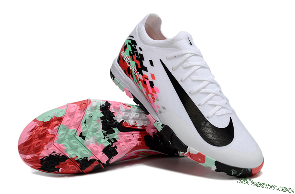 Nike Air Zoom Mercurial Vapor 16 Elite TF Artificial Turf Soccer Shoes - White/Black/Red 3