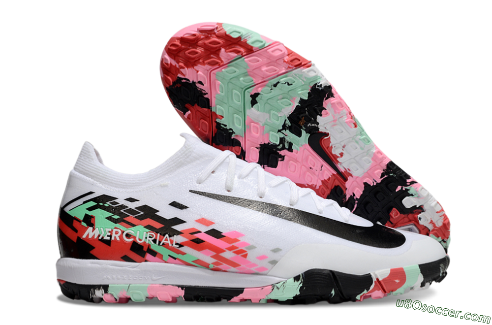 Nike Air Zoom Mercurial Vapor 16 Elite TF Artificial Turf Soccer Shoes - White/Black/Red 1