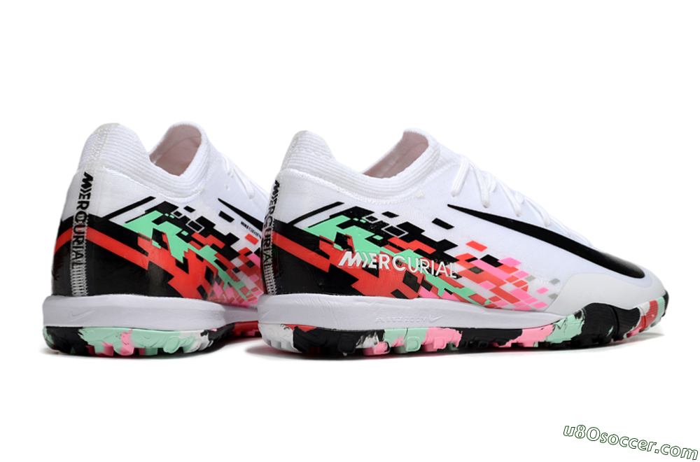 Nike Air Zoom Mercurial Vapor 16 Elite TF Artificial Turf Soccer Shoes - White/Black/Red 6