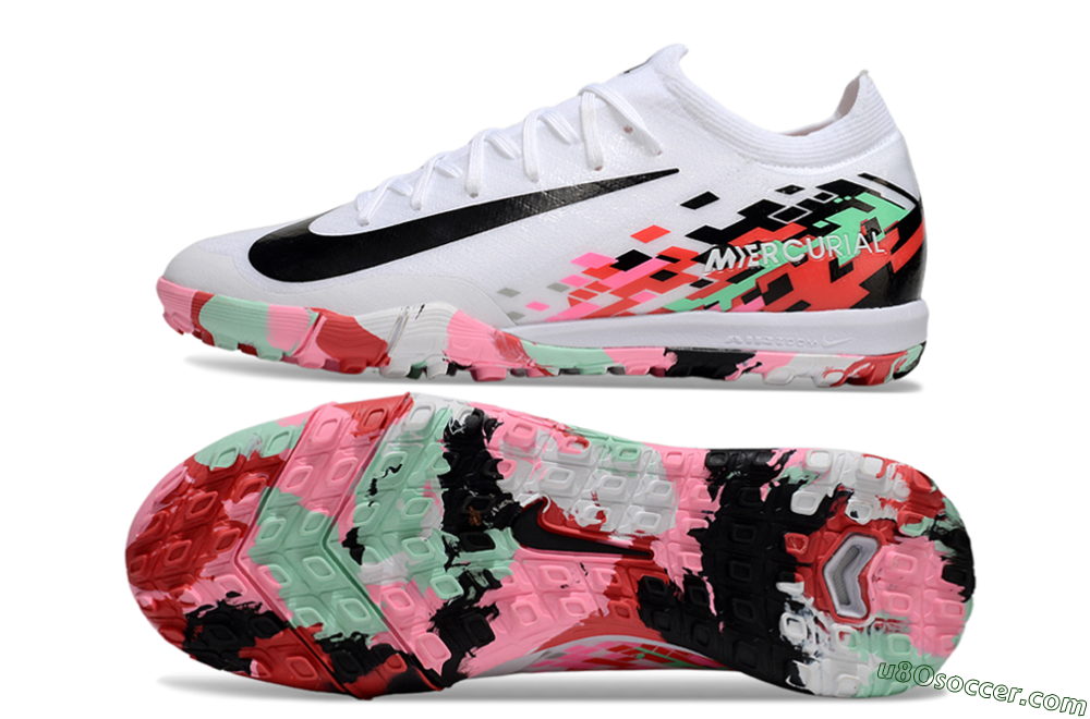 Nike Air Zoom Mercurial Vapor 16 Elite TF Artificial Turf Soccer Shoes - White/Black/Red 0