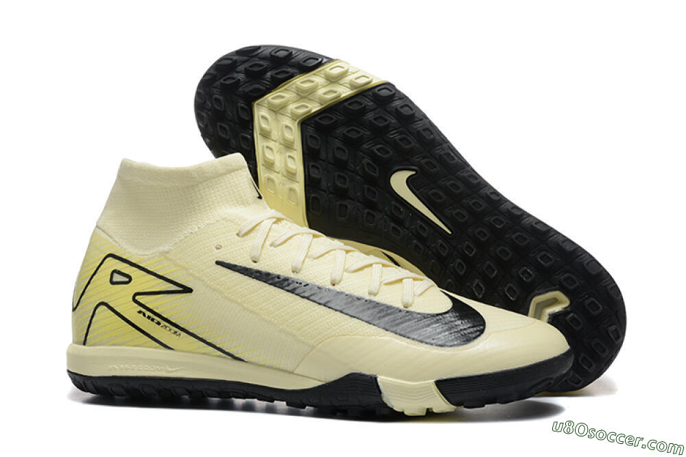 Nike Air Zoom Mercurial Superfly 10 Elite TF Artificial Turf Soccer Shoes - Beige/Black 1