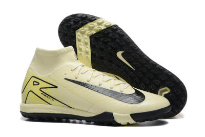 Nike Air Zoom Mercurial Superfly 10 Elite TF Artificial Turf Soccer Shoes - Beige/Black