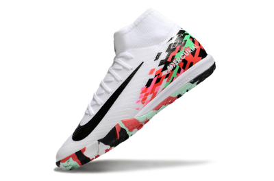 Nike Air Zoom Mercurial Superfly 10 Elite TF Artificial Turf Soccer Shoes - White/Black/Red