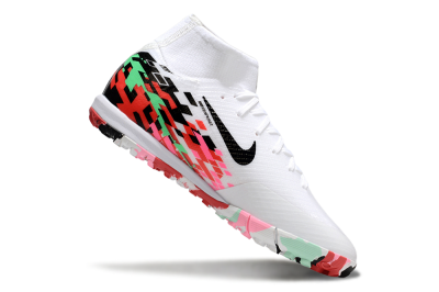 Nike Air Zoom Mercurial Superfly 10 Elite TF Artificial Turf Soccer Shoes - White/Black/Red