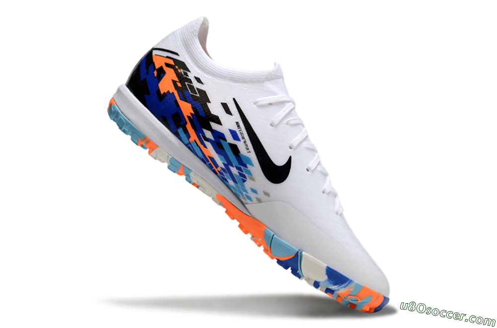 Nike Air Zoom Mercurial Vapor 16 Elite TF Artificial Turf Soccer Shoes - White/Black/Orange 4