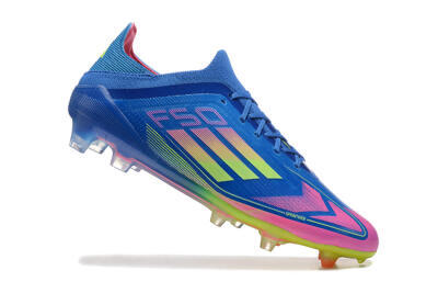 Adidas F50 Elite FG Firm Ground Soccer Cleats - Blue/Yellow/Pink