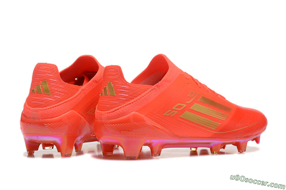 Adidas F50 Elite FG Firm Ground Soccer Cleats - Red/Gold 5