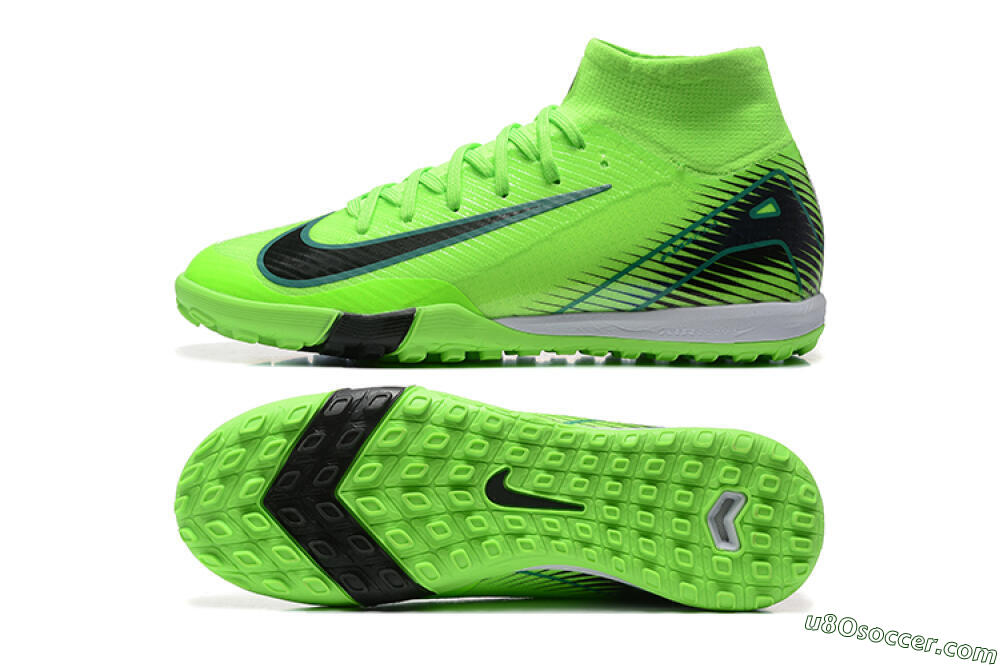 Nike Air Zoom Mercurial Superfly 10 Elite TF Artificial Turf Soccer Shoes - Yellow/Black/White 0