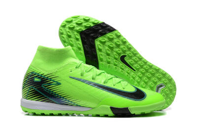 Nike Air Zoom Mercurial Superfly 10 Elite TF Artificial Turf Soccer Shoes - Yellow/Black/White