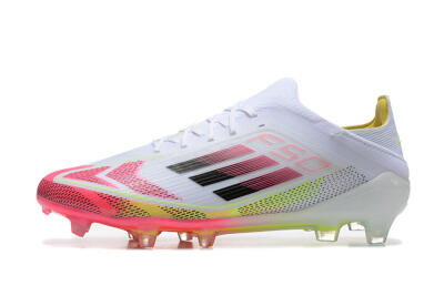 Adidas F50 Elite FG Firm Ground Soccer Cleats - White/Red/Yellow
