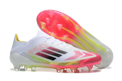 Adidas F50 Elite FG Firm Ground Soccer Cleats - White/Red/Yellow