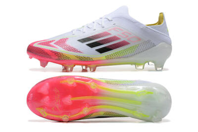 Adidas F50 Elite FG Firm Ground Soccer Cleats - White/Red/Yellow