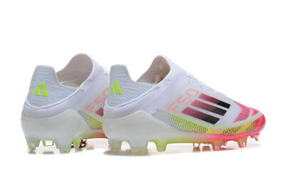 Adidas F50 Elite FG Firm Ground Soccer Cleats - White/Red/Yellow