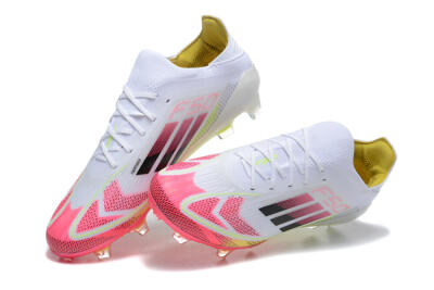 Adidas F50 Elite FG Firm Ground Soccer Cleats - White/Red/Yellow