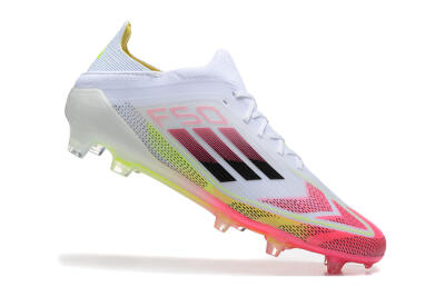 Adidas F50 Elite FG Firm Ground Soccer Cleats - White/Red/Yellow