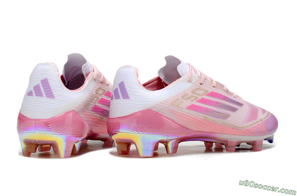 Adidas F50 Elite 304 FG Firm Ground Soccer Cleats - Pink/Purple/Gold 7