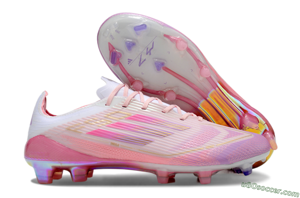 Adidas F50 Elite 304 FG Firm Ground Soccer Cleats - Pink/Purple/Gold 1