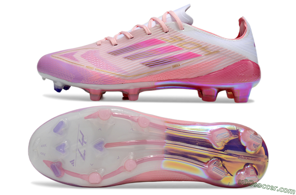 Adidas F50 Elite 304 FG Firm Ground Soccer Cleats - Pink/Purple/Gold 0
